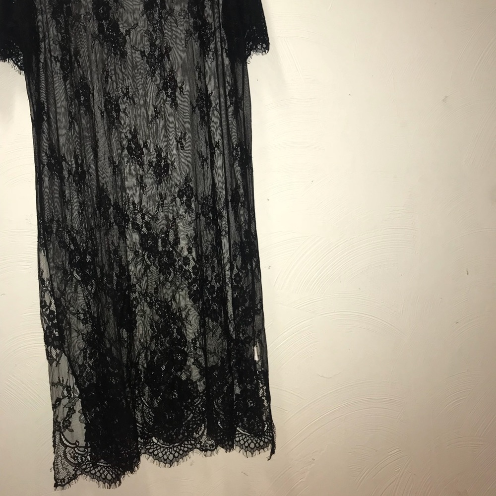 Lace see through dress